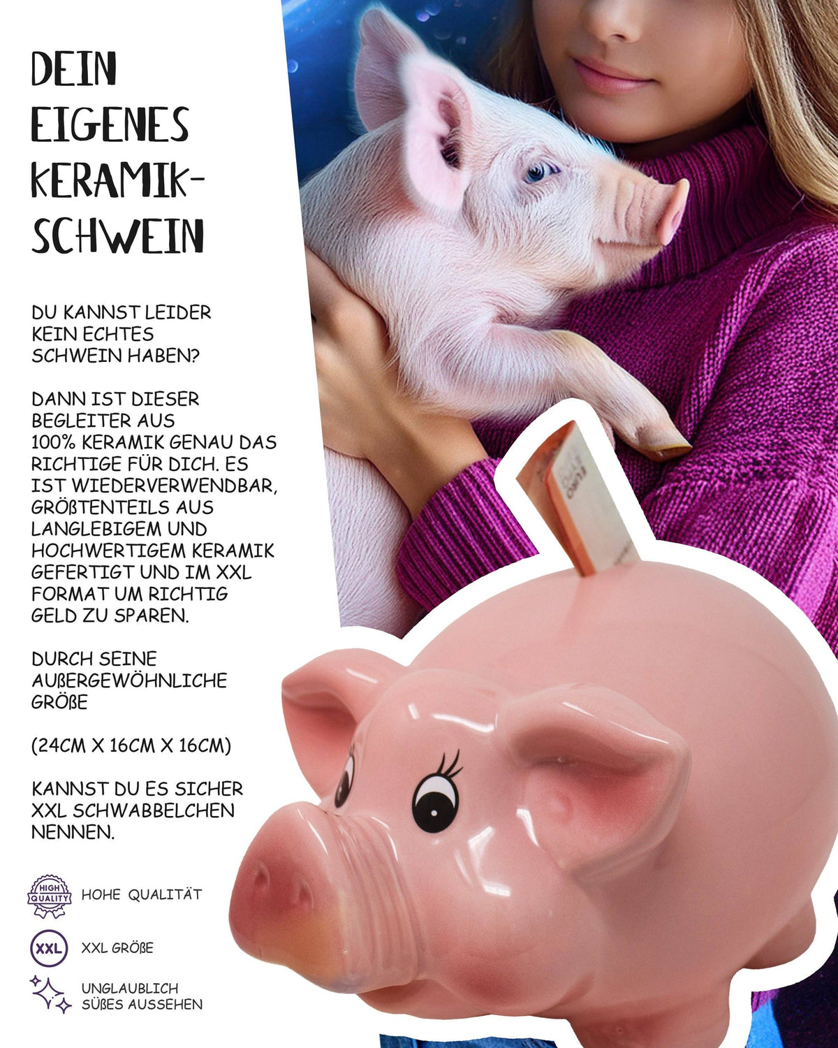 Tirelire Cochon XXL