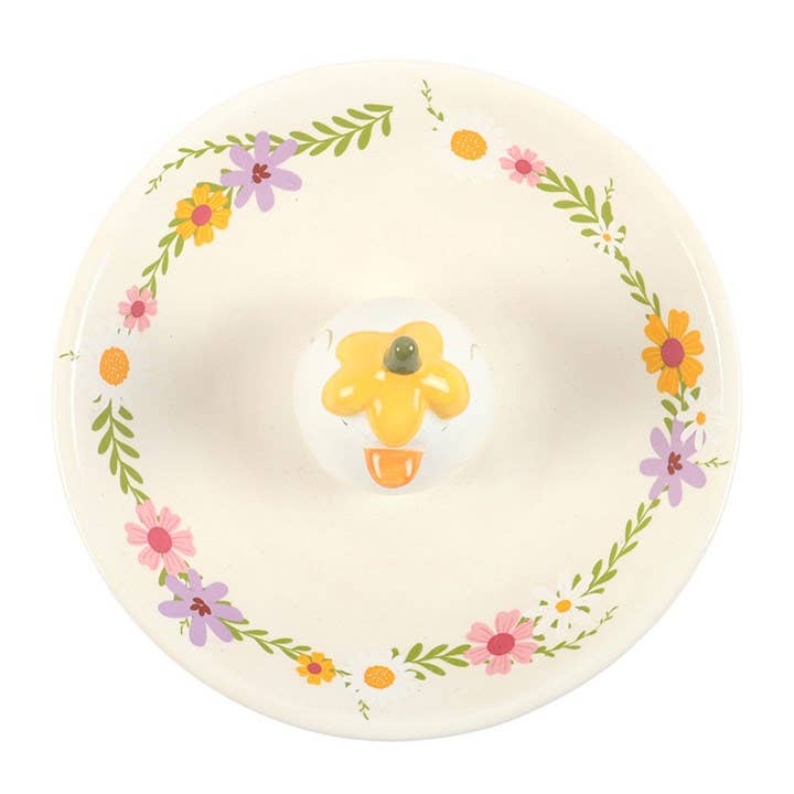 Plat à bibelots Canard Floral