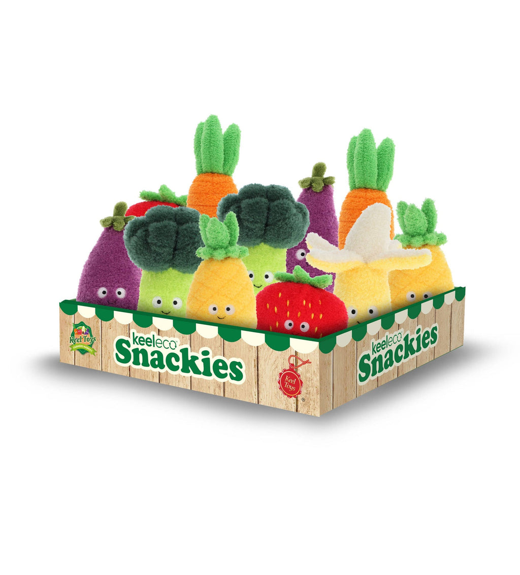 Peluche Keeleco Snackies Fruits & Légumes 12 cm – 6 modèles