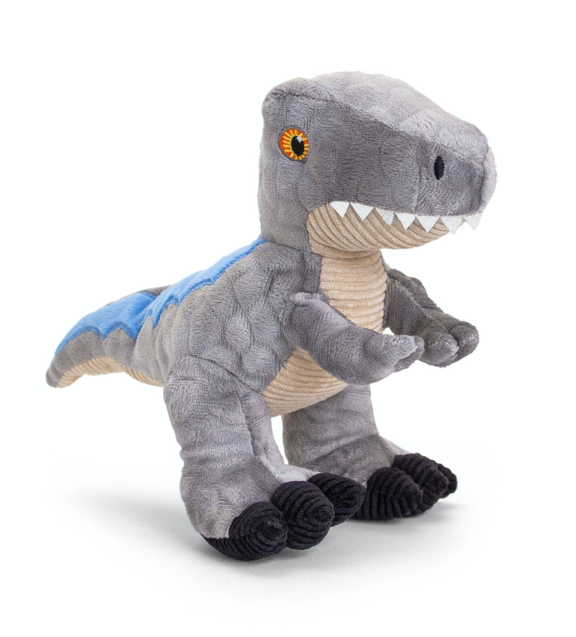 Peluche Dinosaure Vélociraptor 26Cm - KEELECO Kontiki CoinCaillerie