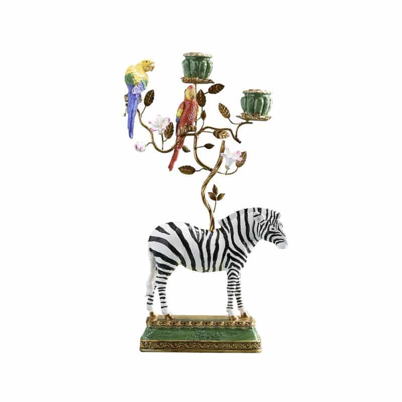Kronleuchter „Zebra“; Poly/Metall; 27 x 9 x 45 cm