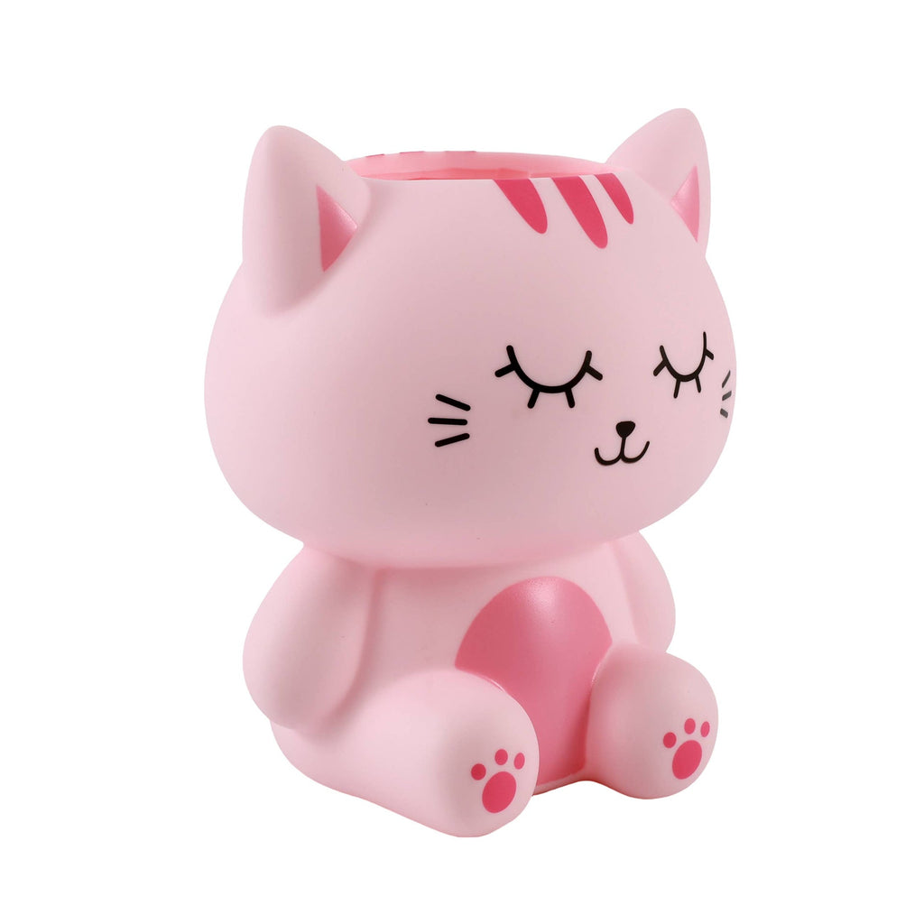 Porte-Stylo 3D Chat Rose