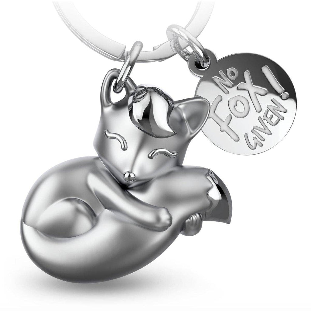 porte cles renard foxy fabach FABACH_Foxy_silberrose 