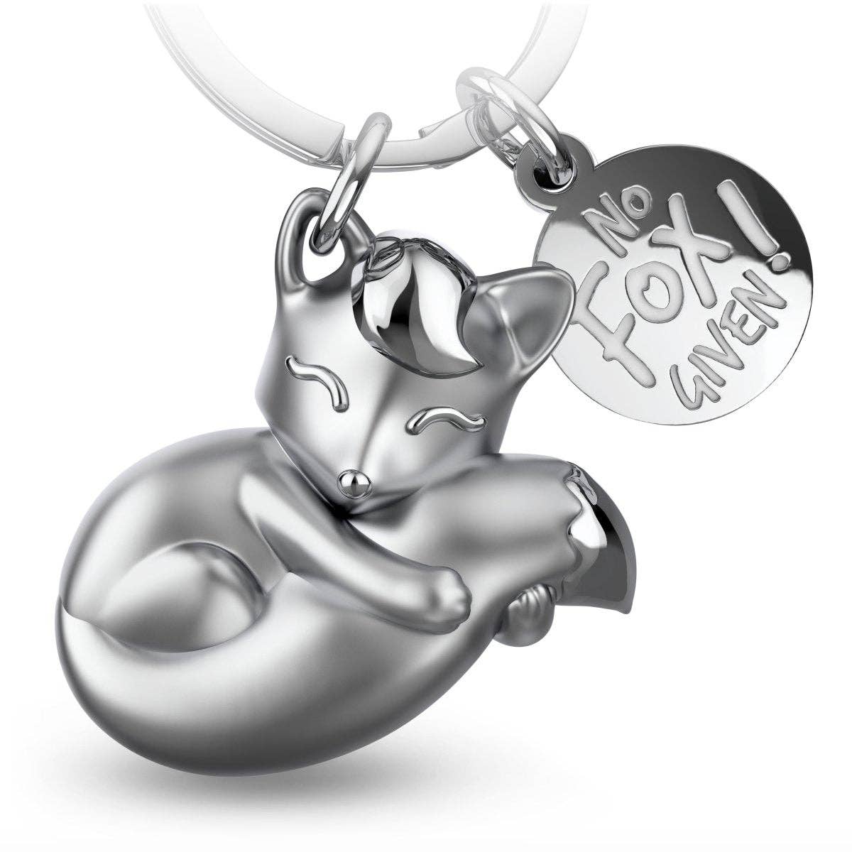 porte cles renard foxy fabach FABACH_Foxy_silberrose 