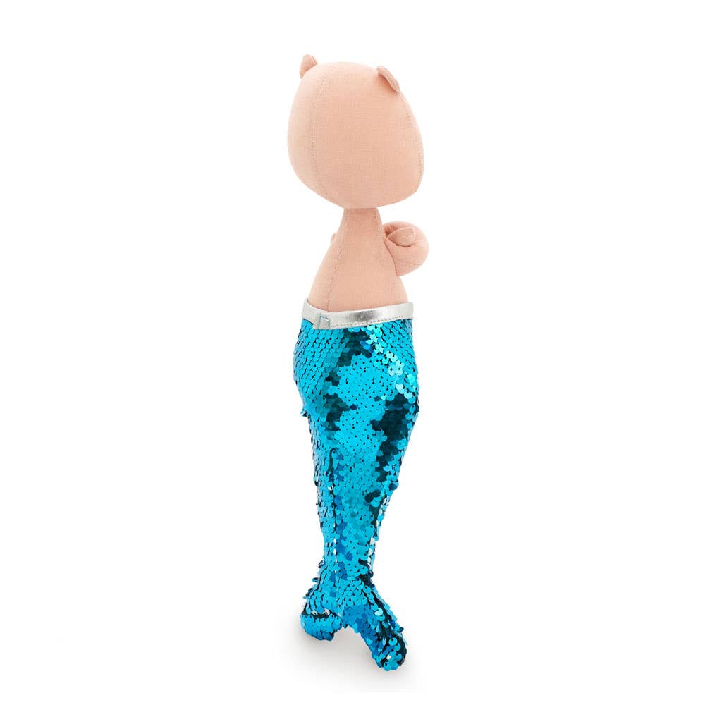 Peluche en coton, Nicky le cochon : Sirène-29cm-3+