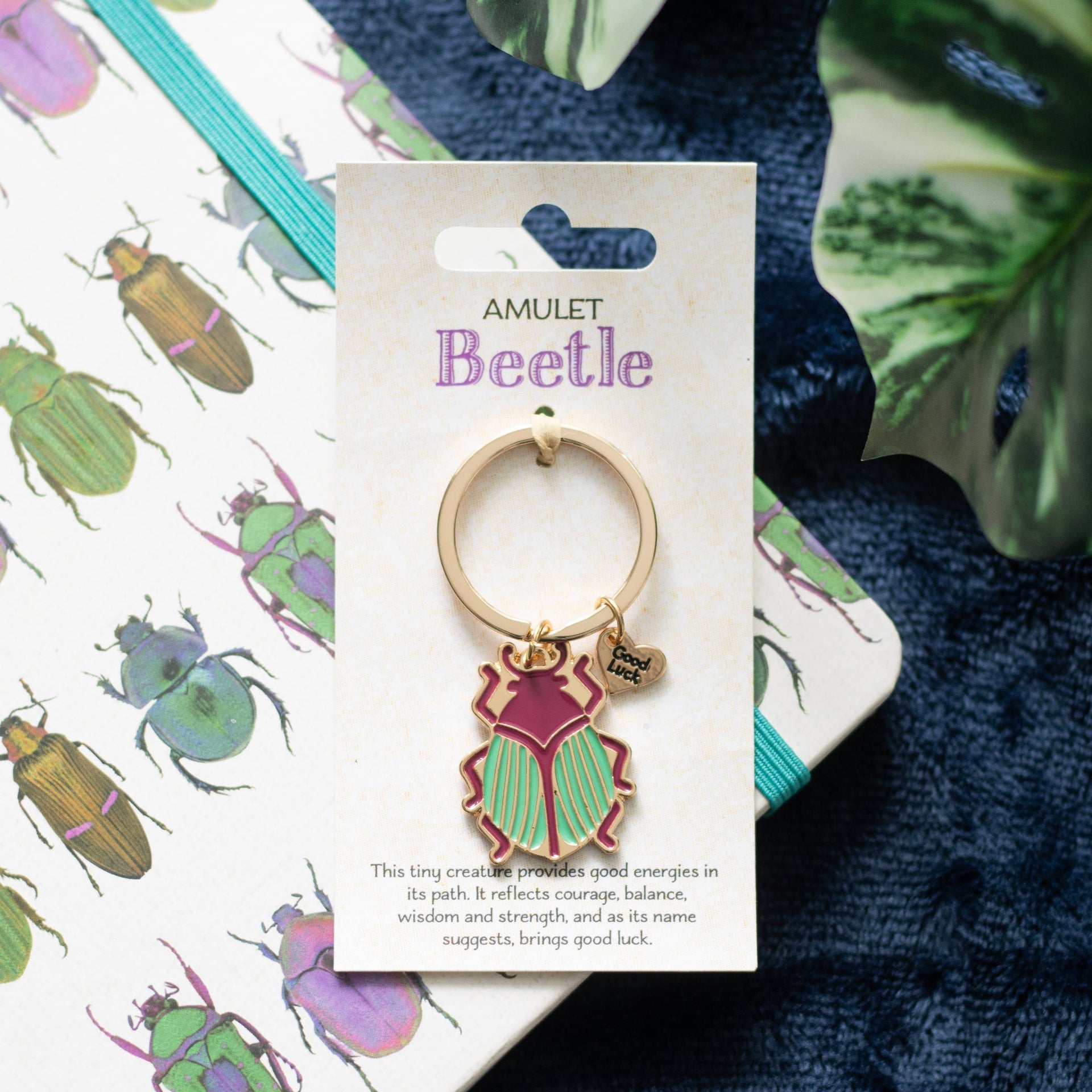 Ключодържател Scarabée "Lucky Gold Beetle"