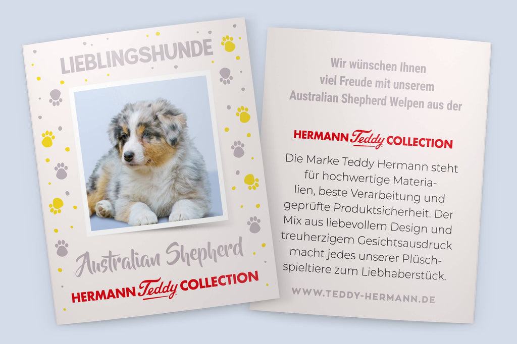 Peluche Chiot Berger Australien - Teddy Hermann