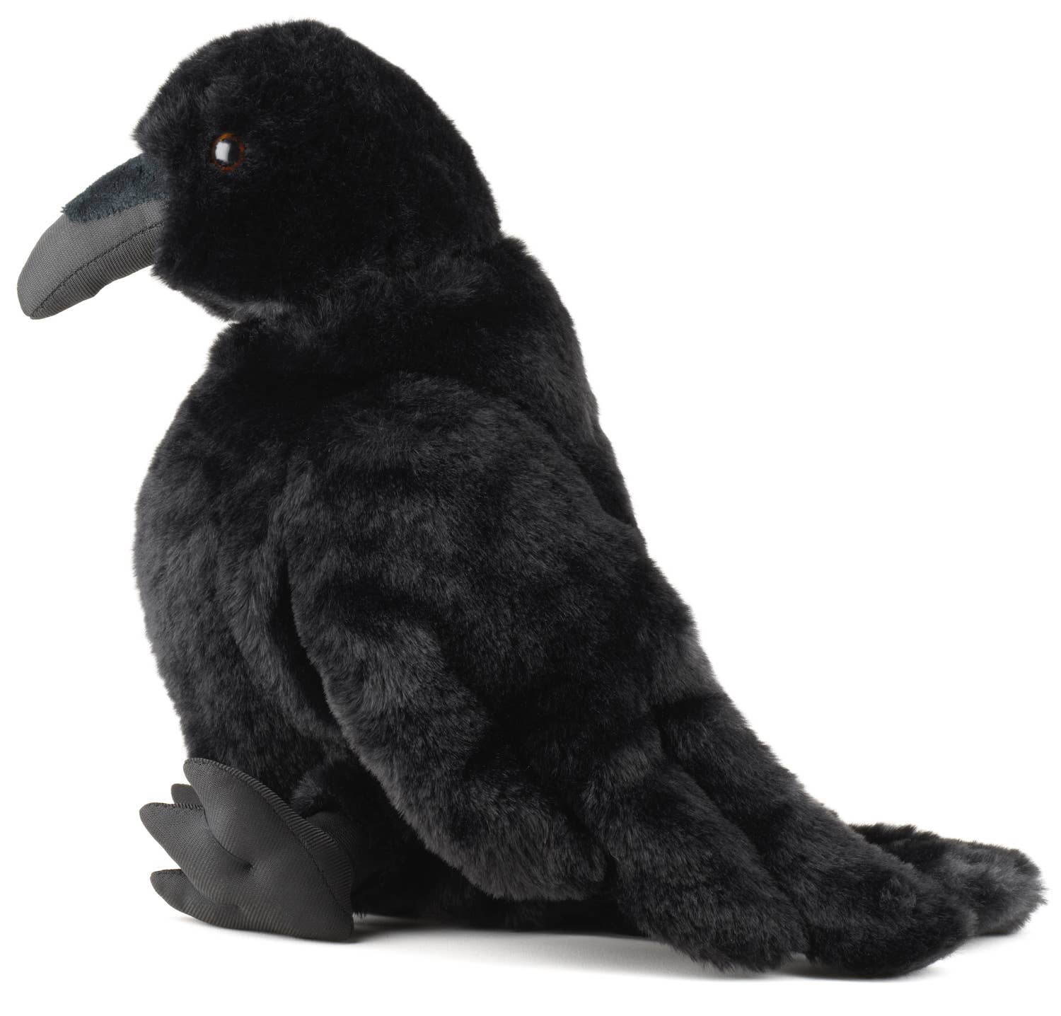 Marionnette à main en forme de corbeau, à tête pivotante, 31 cm, jouet en peluche Uni Toys