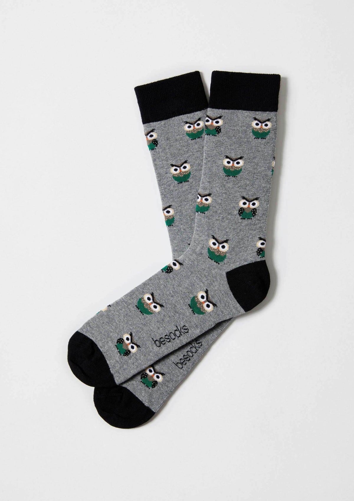 Chaussettes BeOwl Gris – Besocks