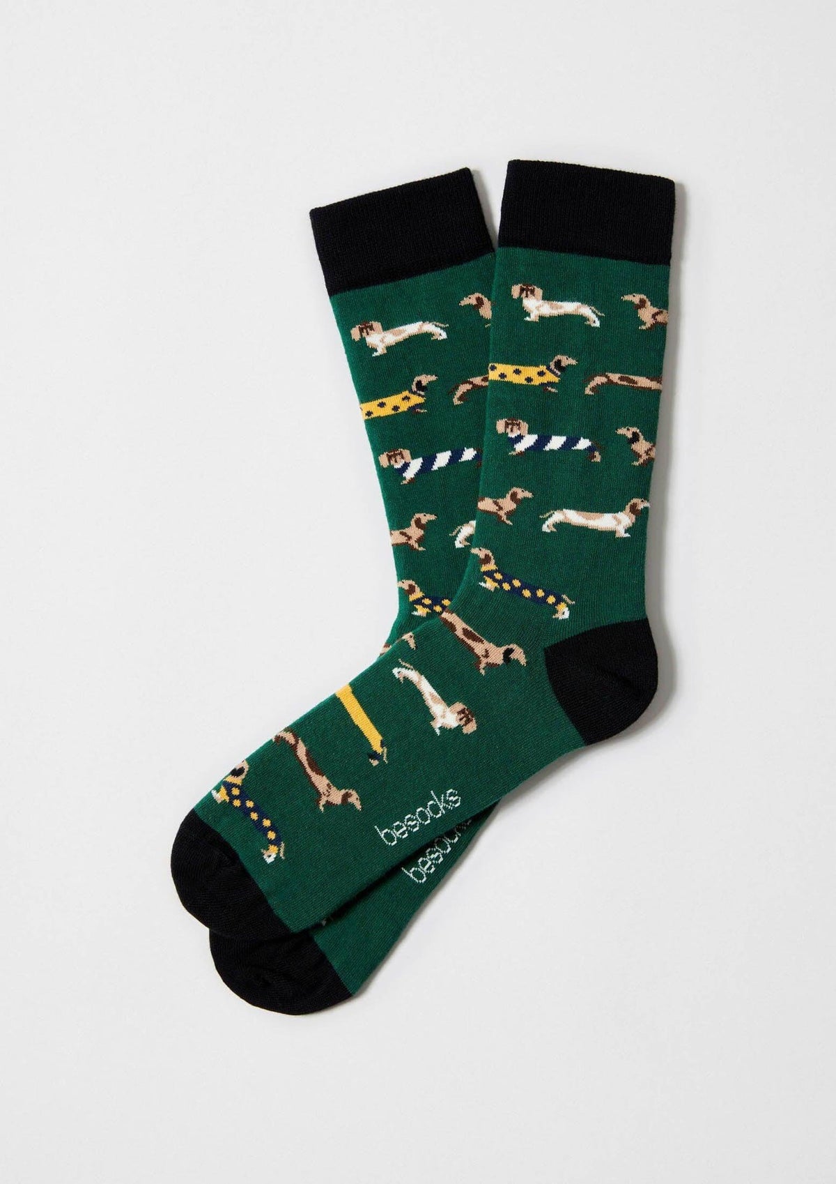 Chaussettes BePets Teckels Vert – Besocks