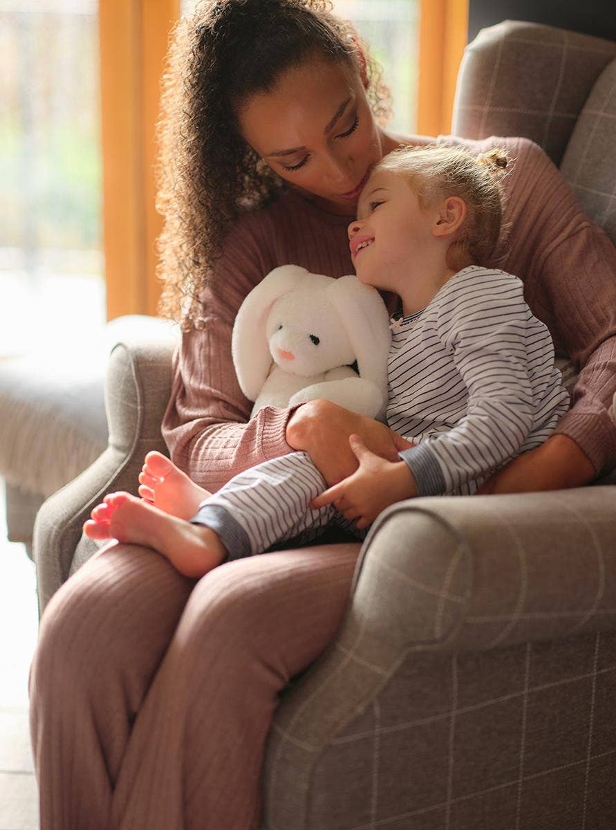 Bear & Me Bramble the Blossom White Rabbit Plush Toy