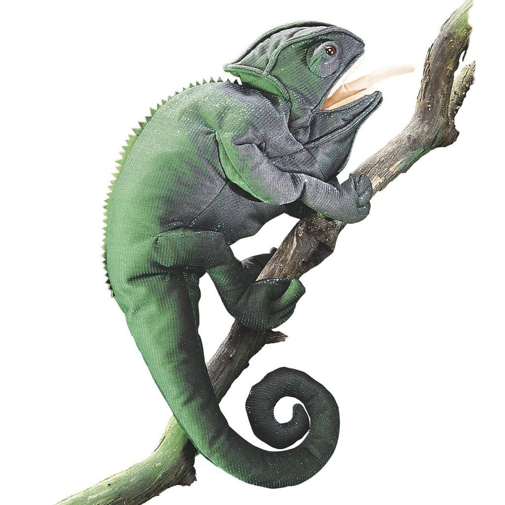 Marionnette à mano Caméléon/Caméléon 2215 Folkmanis realista