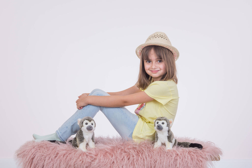 Peluche Singe Gris – 17 cm - Teddy Hermann