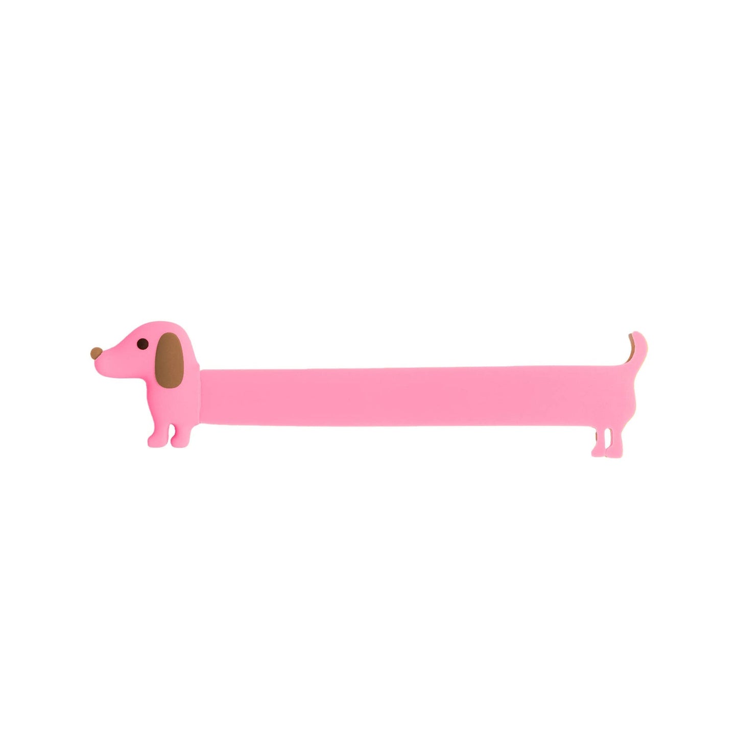 Marque-page Teckel rose