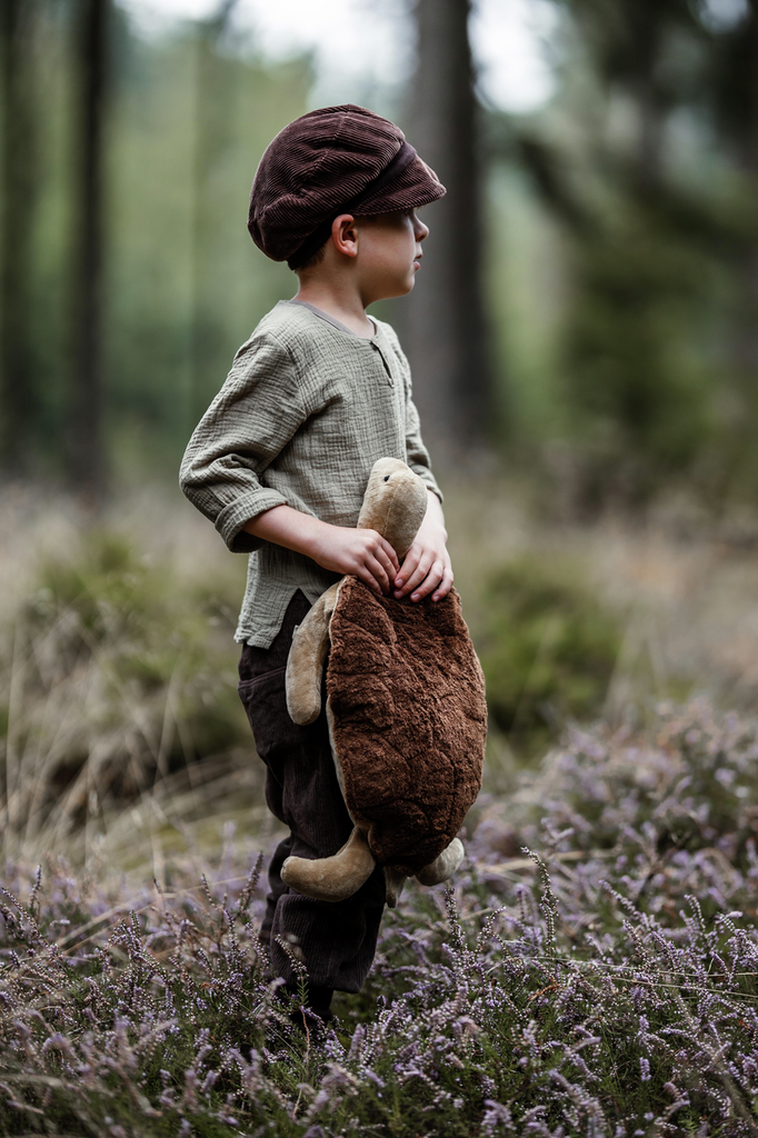 Grande peluche tortue | marron