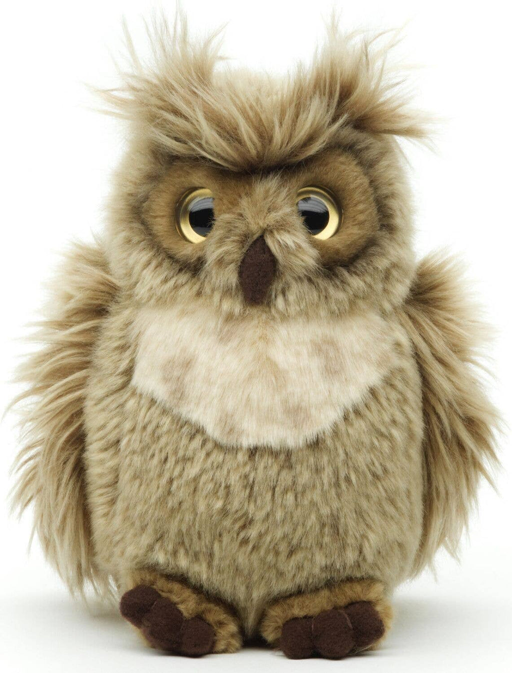 Hibou grand-duc de Virginie - « Horneule » - 18 cm (hauteur) - peluche Uni Toys