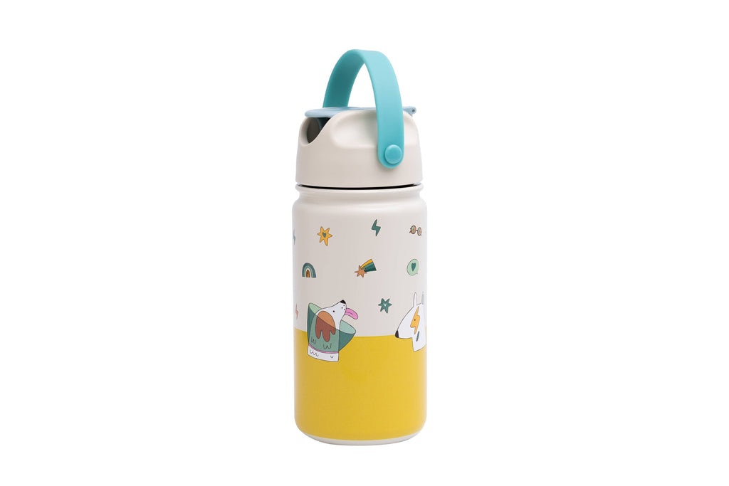 Bouteille Isotherme en Acier Inoxydable pour Enfants Chiens Amusants