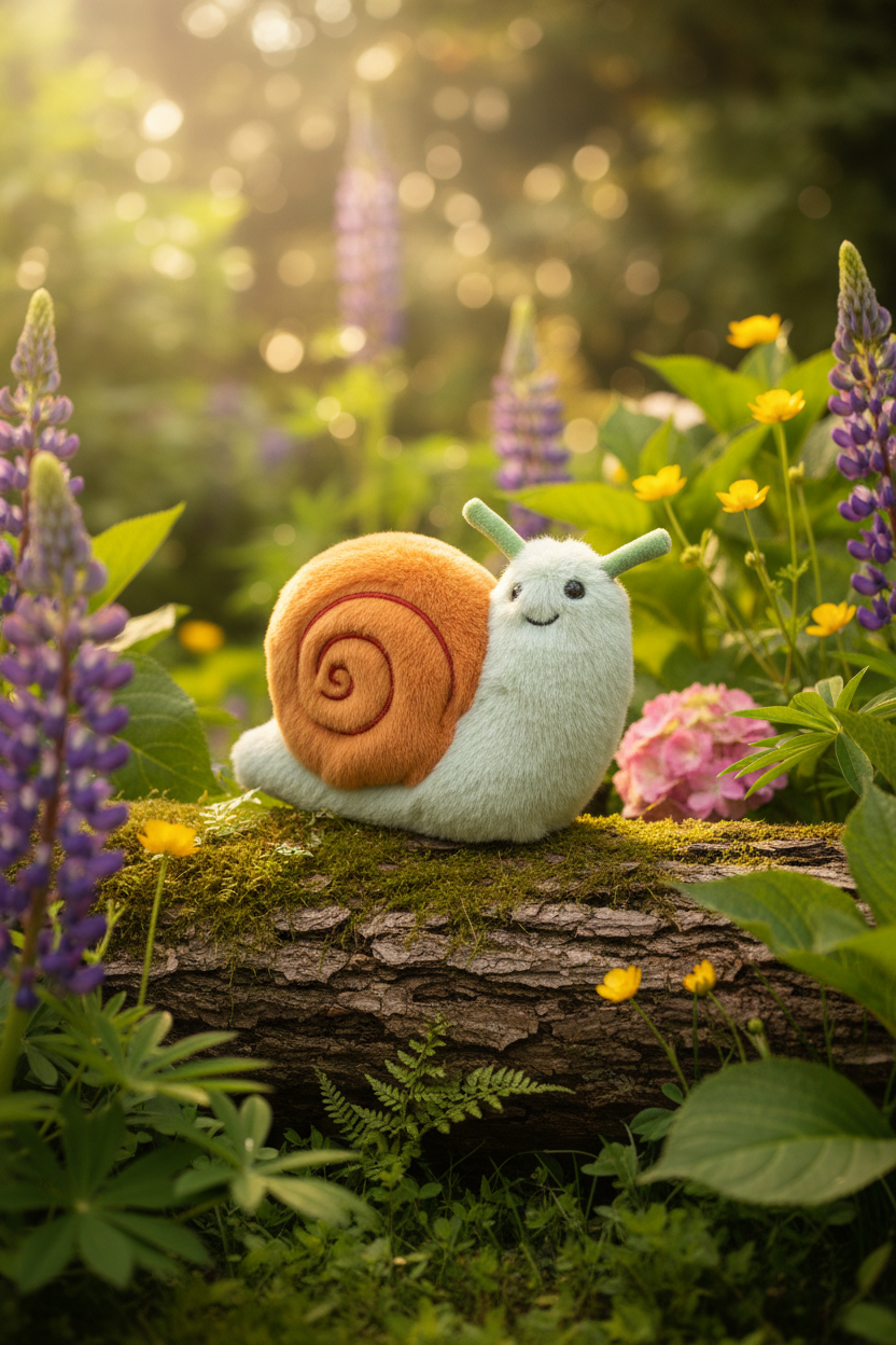 Peluche Amis du Jardin - Escargot - Wild & Soft