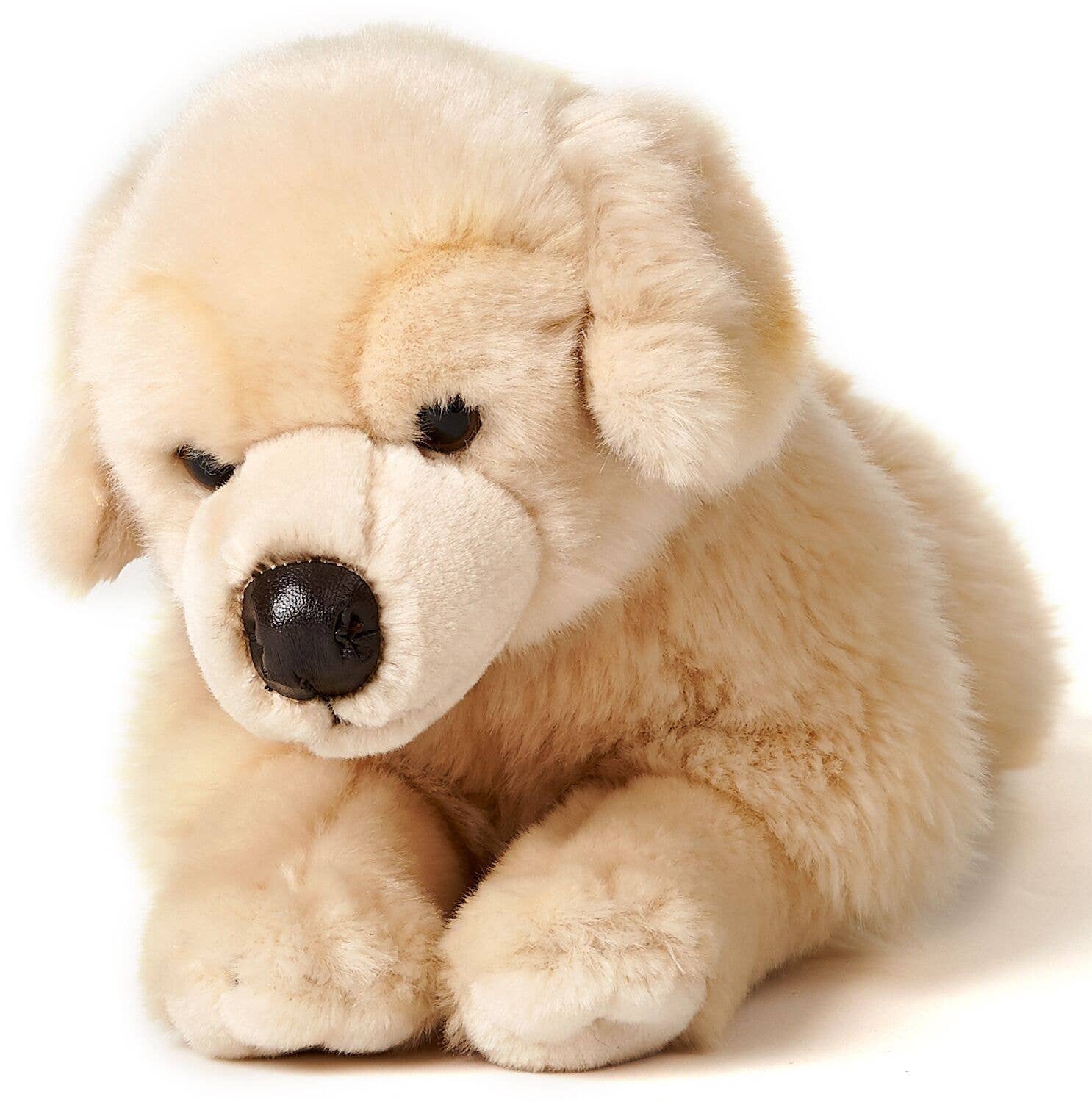 Peluche golden retriever couché Uni Toys