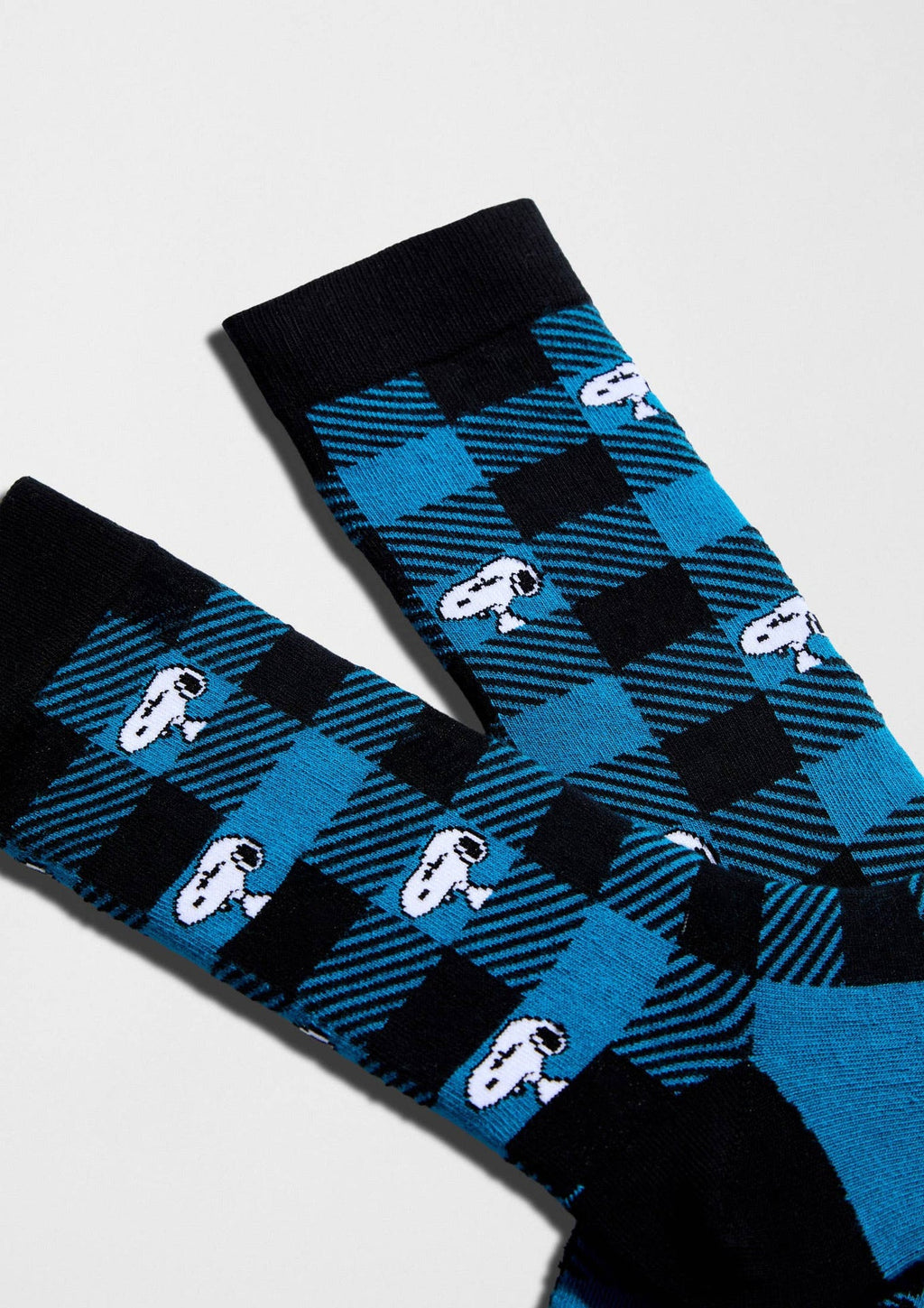 BeSnoopy Tartan – Strømper blå | Besocks