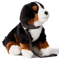 Bouvier bernois (en laisse) avec voix - peluche Uni Toys