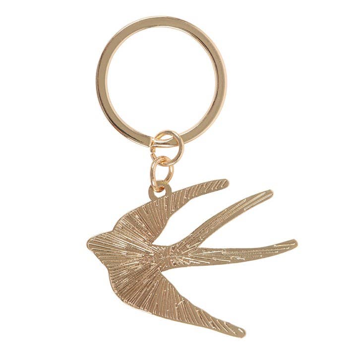 Porte-clés Hirondelle Écarte Tes Ailes Bleu