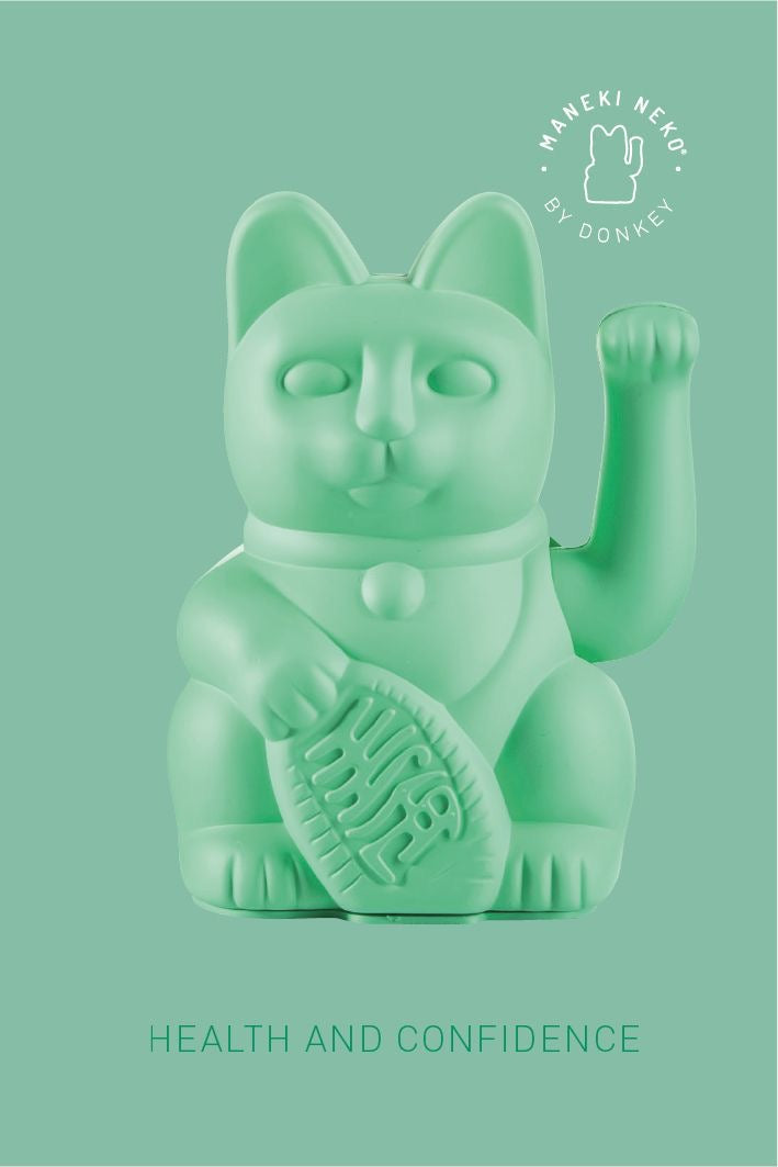 Chat Chanceux Vert Menthe