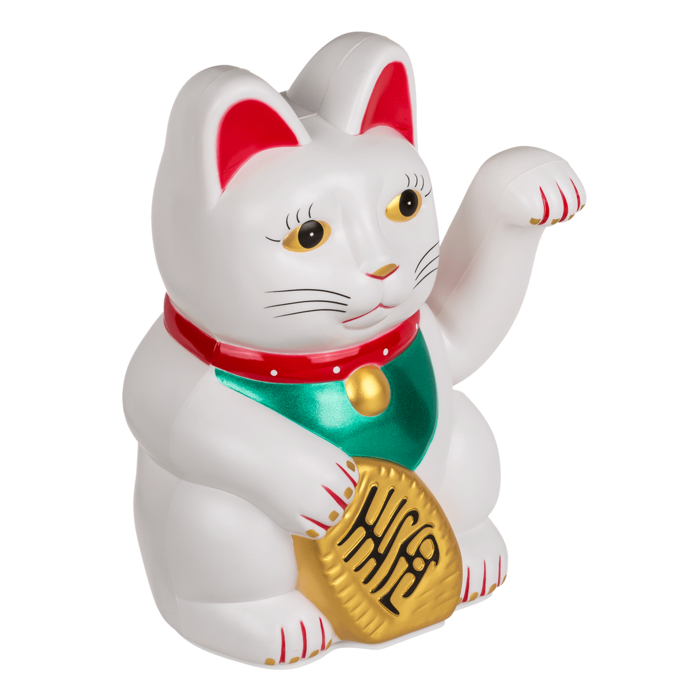 Chat Chanceux Classique Blanc – vue 4