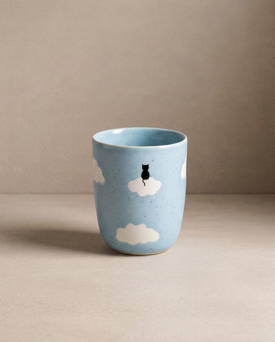 Ensemble Cloud – 2 tasses 220 ml Maman & Papa chat