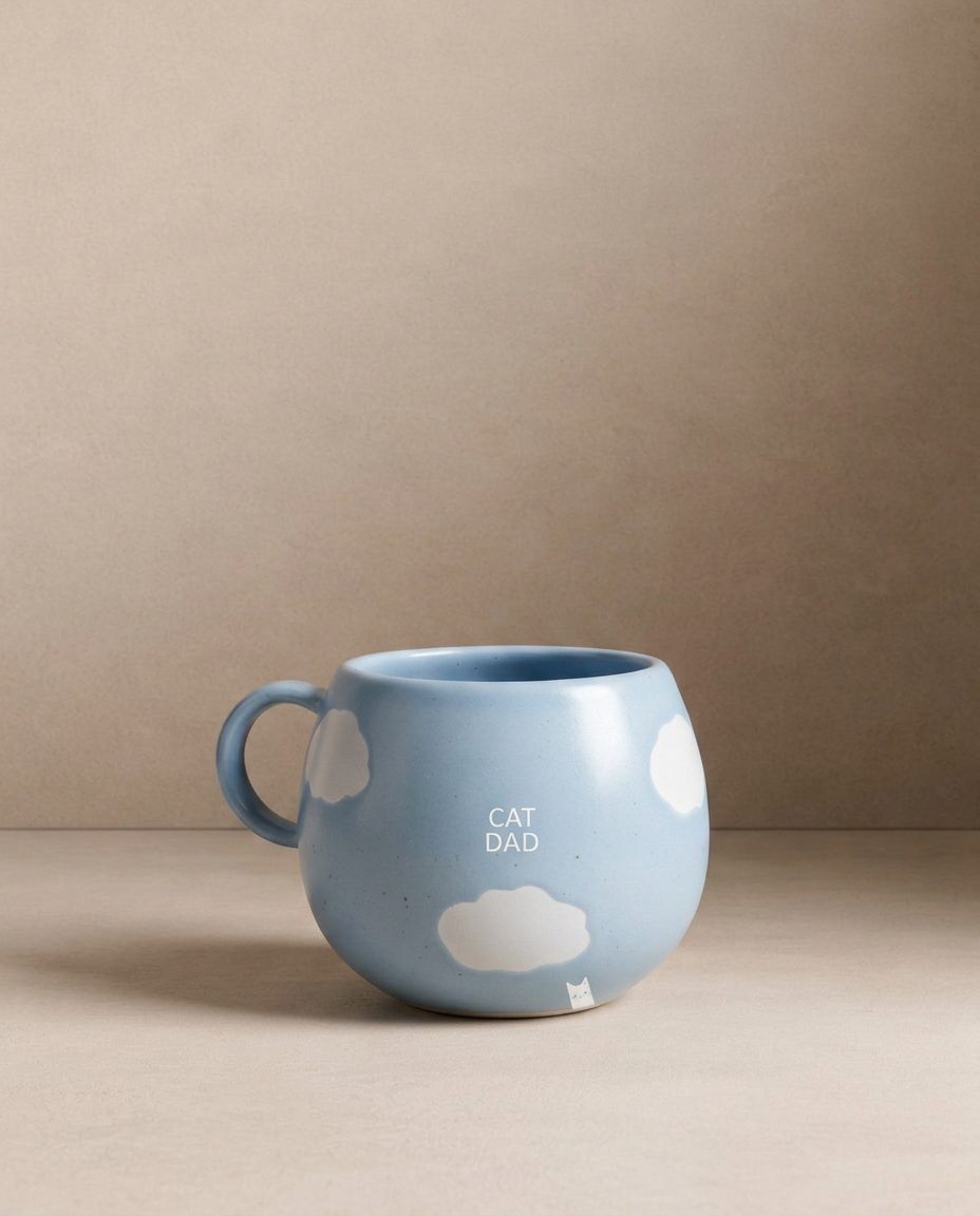 Cloud Mix Sunset Collection Mug 250 ml Chat Maman & Papa Ensemble 2 Pièces