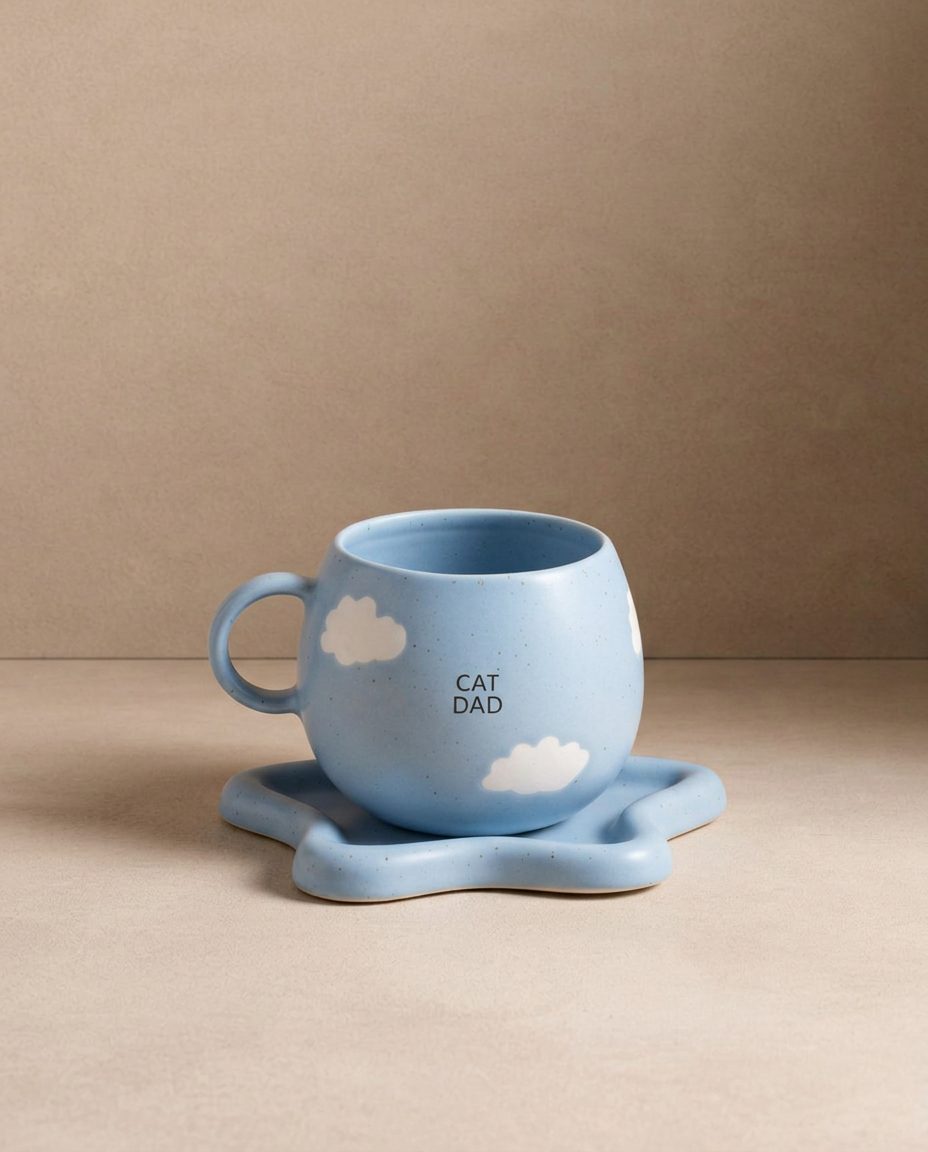 Mug Cloud « Cat Dad » – 500 ml