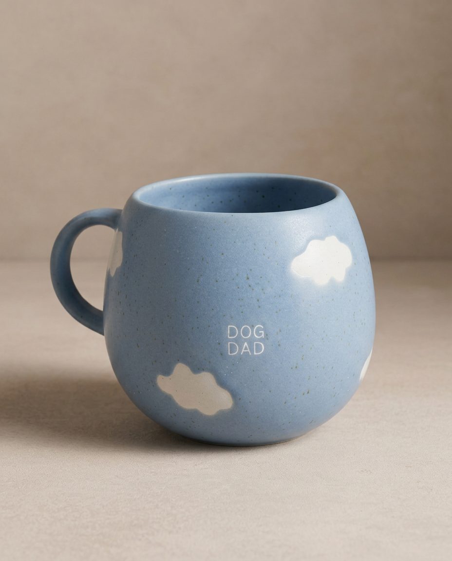 Mug Cloud Dog Dad blanc – 500 ml