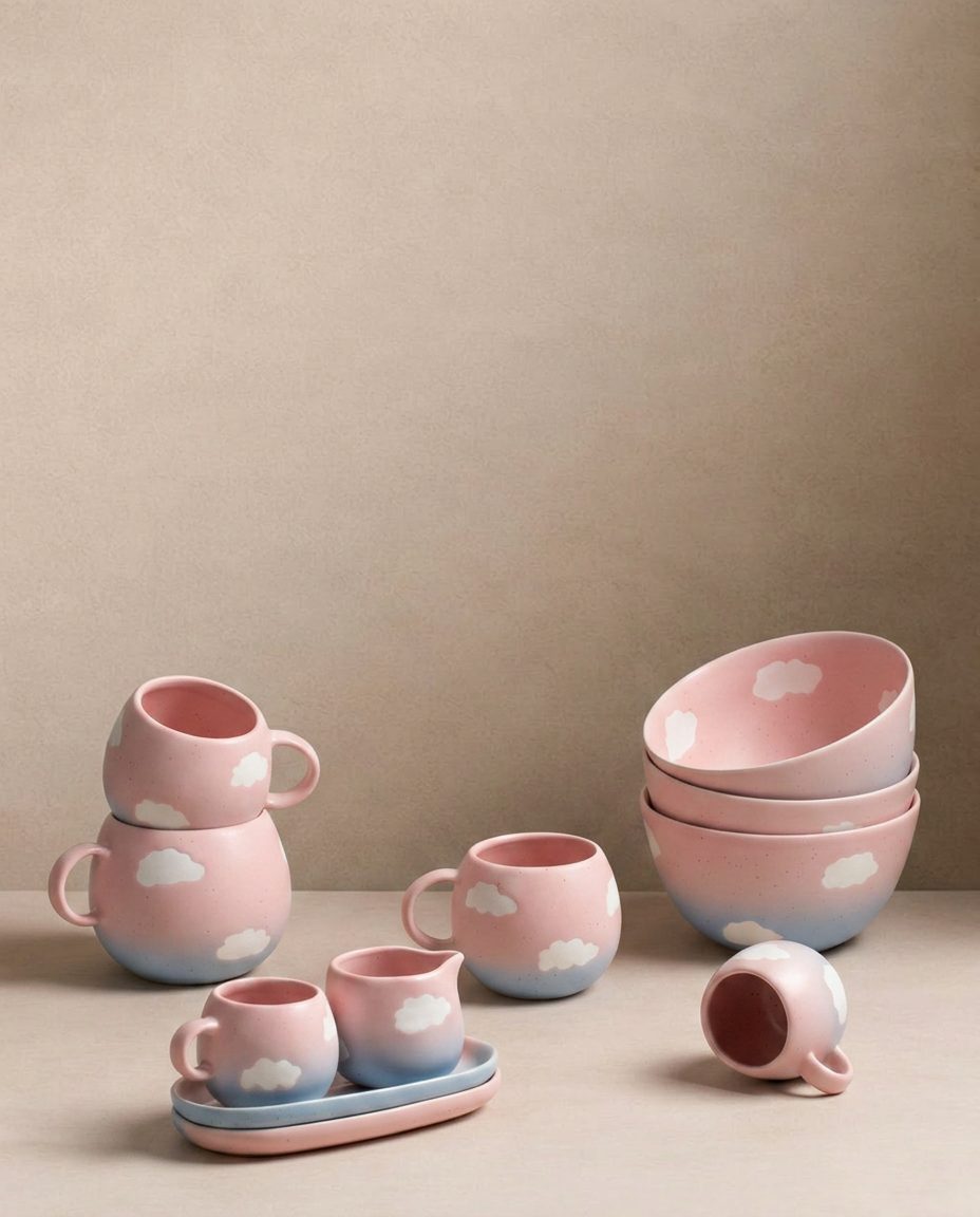 Cloud Sunset Medium Mug 250ml Pet Collection
