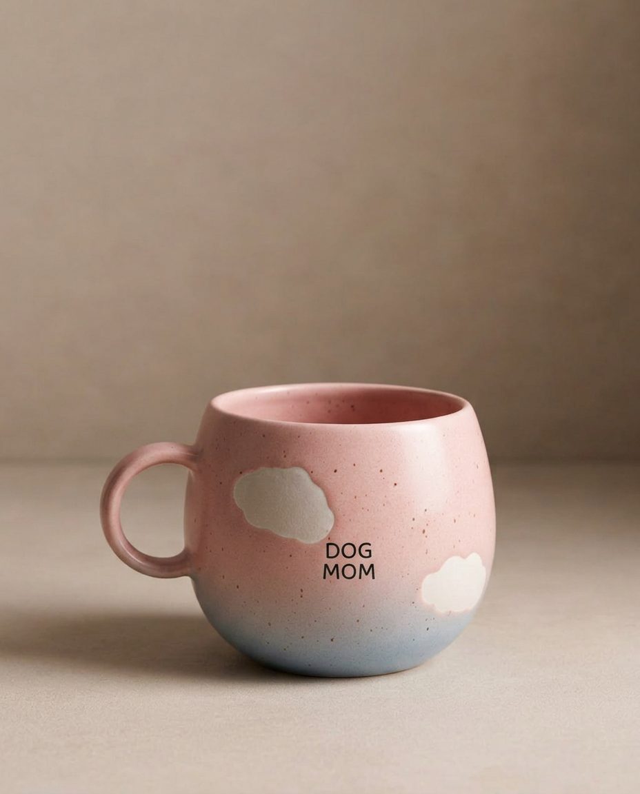 Mug Cloud Sunset « Dog Mom » – 500 ml