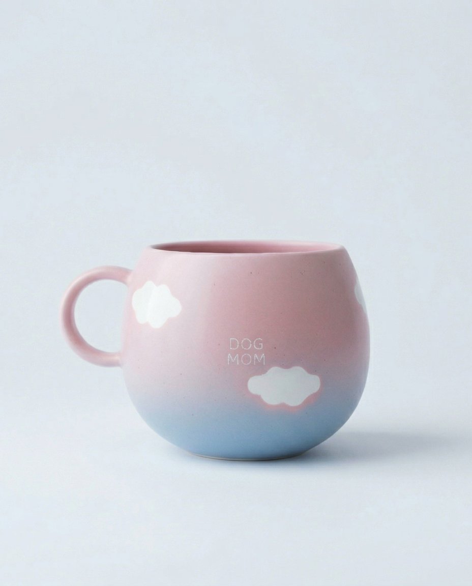 Mug Cloud Sunset Dog Mom blanc – 500 ml