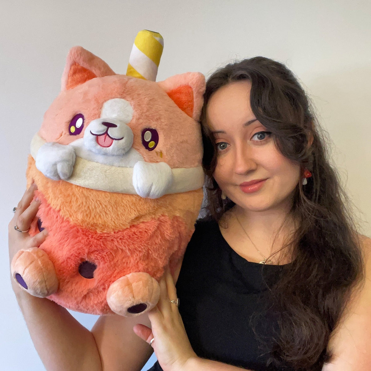 Squishable Corgi Bubble Tea