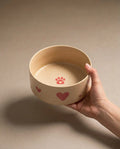 Cozy Hearts Stoneware Pet Bowl 14cm 2 Pieces Set