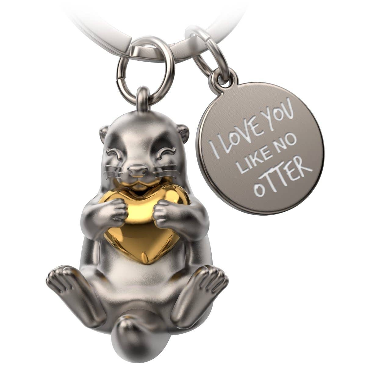 porte cles loutre otty porte cles loutre otty FABACH_Otter_Otty_silber 