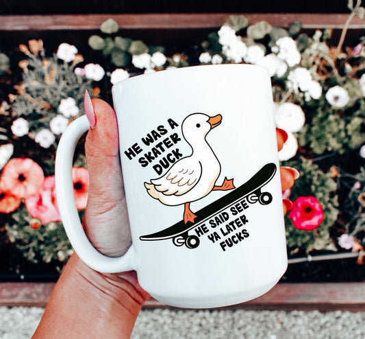 Duck Mug "Skater Duck"