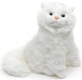 Chat persan blanc, assis - peluche Uni Toys