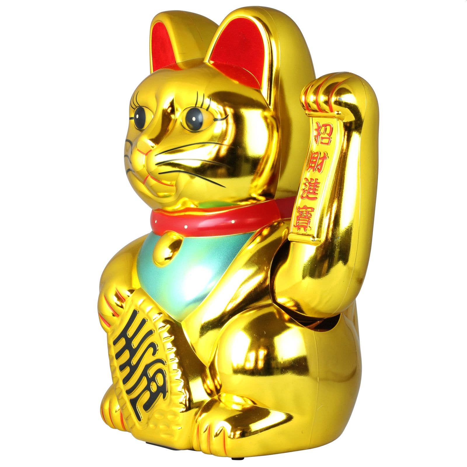 Glückskatze Golden 40cm