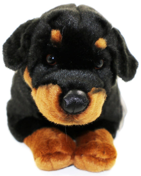 Rottweiler couché - 39 cm (longueur) - doudin/peluche Uni Toys