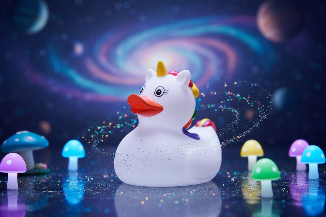 Canard Licorne - blanc