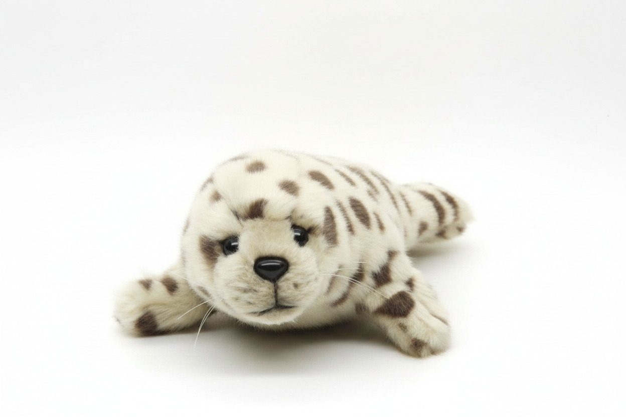 Peluche Bébé Phoque (à pois gris) Uni Toys