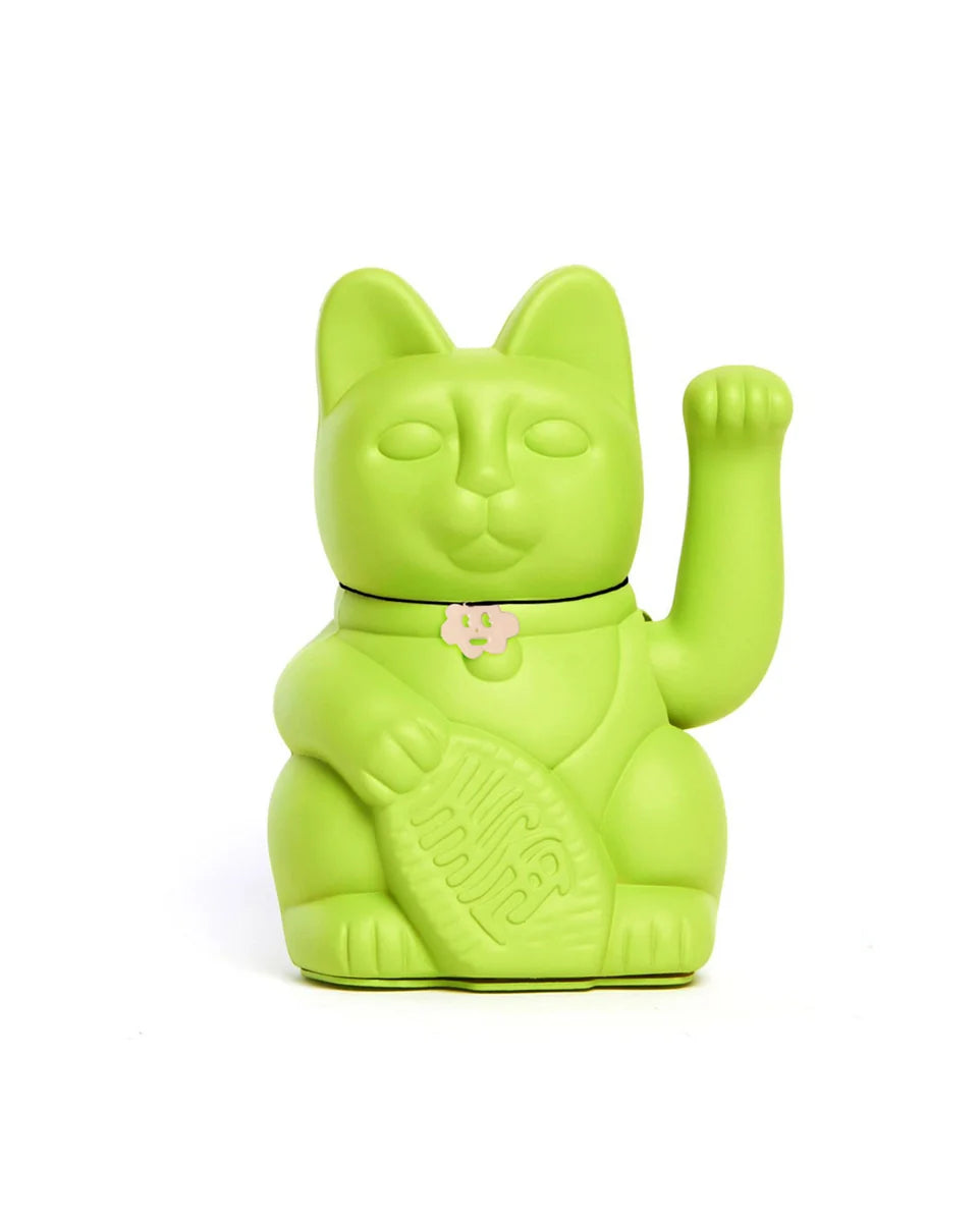 Chat Chanceux Vert Mojito