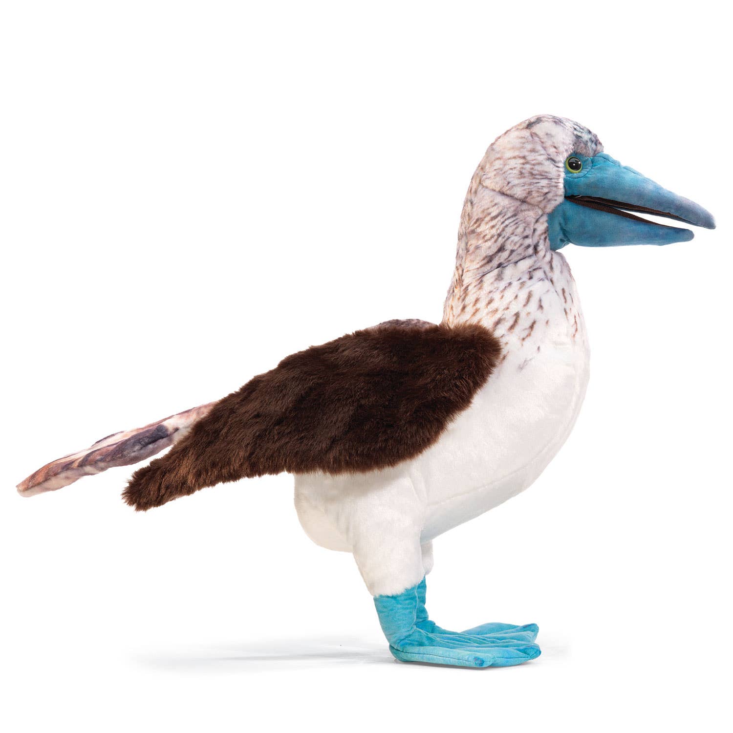 Marionnette à main Fou à pieds bleus 3223/ Fou à pieds bleus Folkmanis réaliste