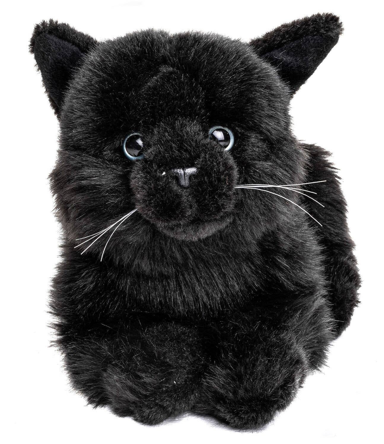Peluche Chat Noir couché Uni Toys
