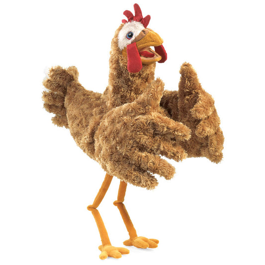 Marionnette à main Poulet 2861/ Poulet Folkmanis réaliste