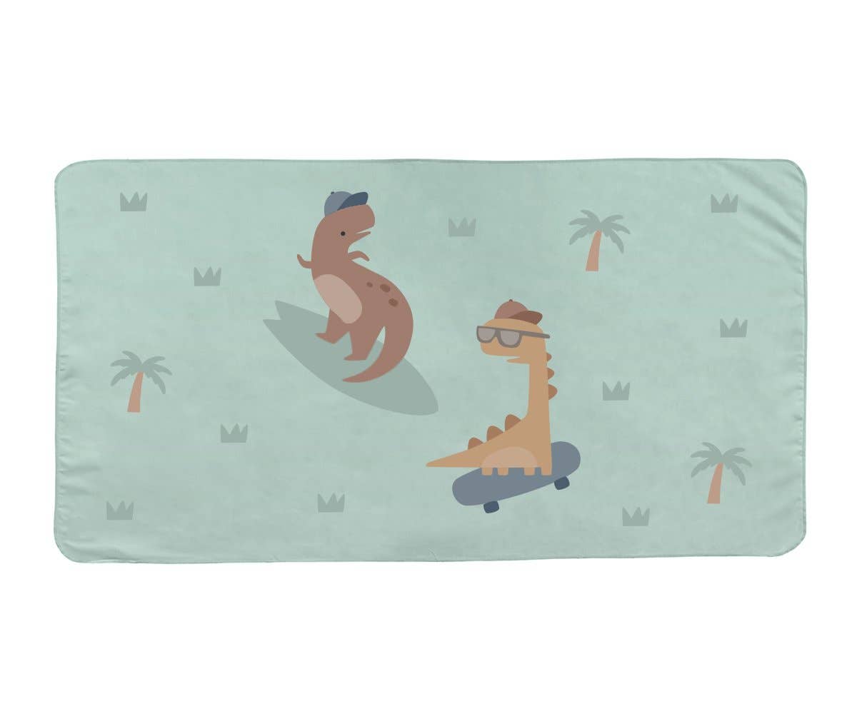 Serviette de plage en Microfibre Dinos Rigolos