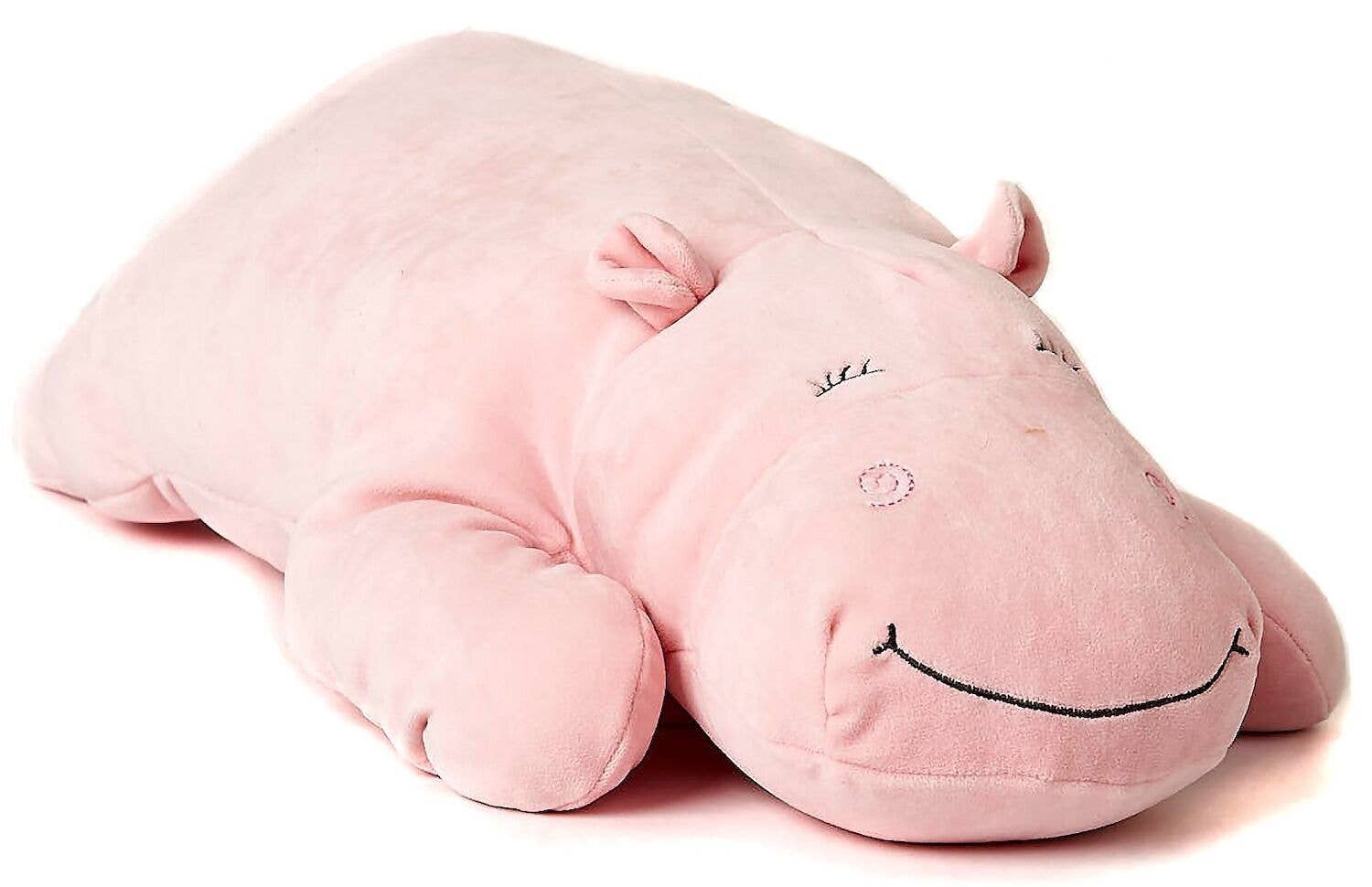 Coussin Hippopotame rose Uni Toys